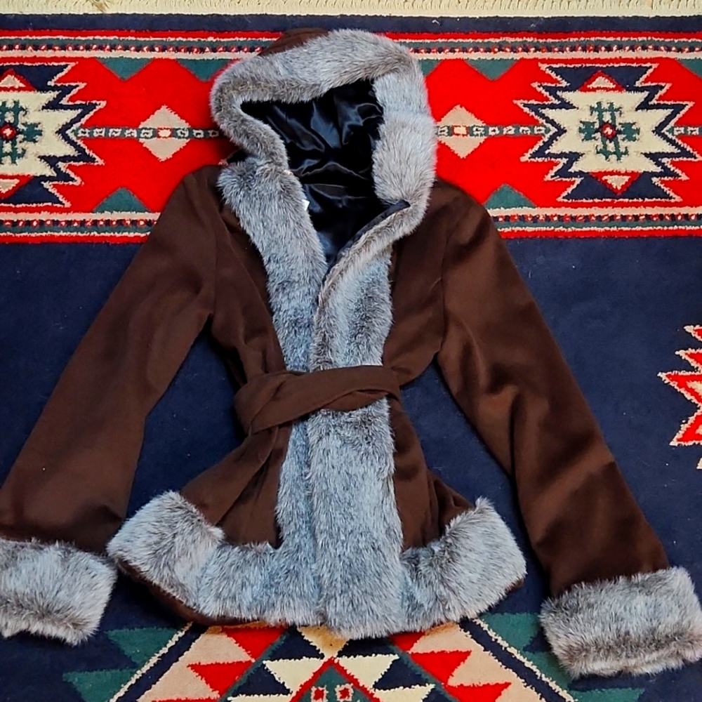 Faux Hudded Jacket